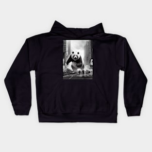 "Pandadoom": Chaos Strikes the City Kids Hoodie